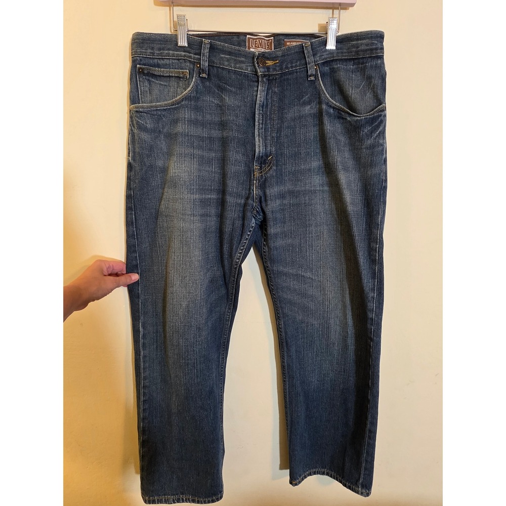 Levis 559 Relaxed Straight Jeans Mens 36x30 Blue Denim‎ Medium Wash 100% Cotton